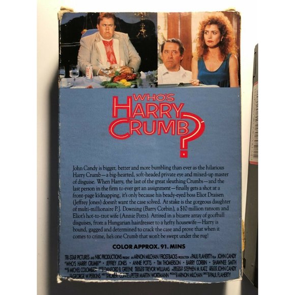 Who's Harry Crumb? Comedy Movie BETAMAX BETA (NOT VHS) John Candy 1989 - Picture 2 of 2